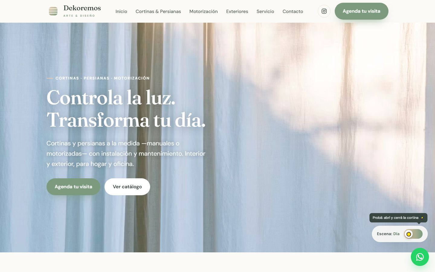 Sitio web de Dekoremos Arte & Diseño por Acuareloo