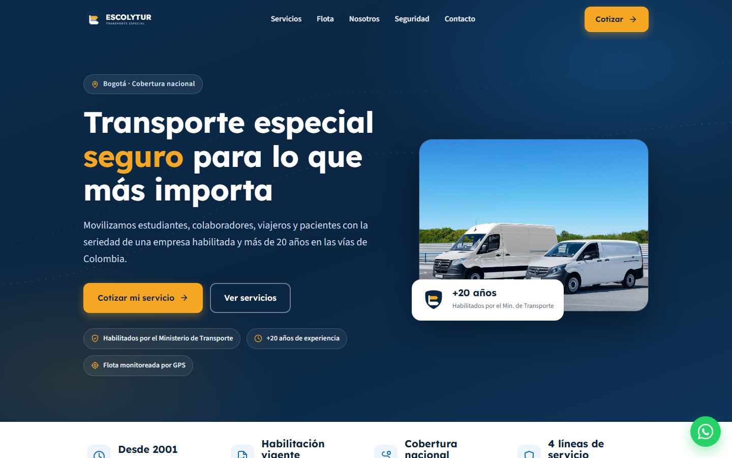 Sitio web de Escolytur por Acuareloo