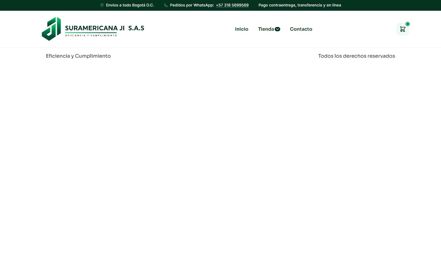 Sitio web de Suramericana JI por Acuareloo